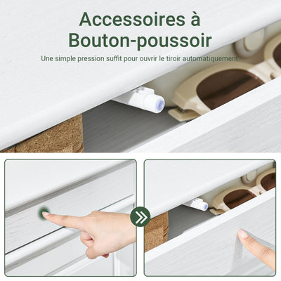 SoBuy FSR64-WG + FSR78-WG – Ensemble Meubles à Chaussures Entrée, Banc à Chaussures avec Coussin + Meuble à Chaussures 2 Abattants, Gain de Place, Rangement 16 Paires, Effet Bois Vieilli Blanc