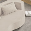 SoBuy FST101-MI Canapé-Lit Convertible Beige 2 Places – Lit d'Appoint Pliable, Velours Côtelé Confortable, 2 Coussins Inclus – 177×107×32 cm, Charge 227 kg