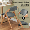 SoBuy FST92-SGx2 Lot de 2 Chaises Pliantes Rembourrées en Bois – Gris Foncé