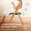 SoBuy FST98-SGx2 Lot de 2 Chaises Pliantes en Bois de Hêtre avec Coussin Déhoussable, Charge 150 kg – Chaises Salle à Manger, Cuisine et Salon, Gris Foncé