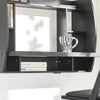 SoBuy FWT18-Sch Table Murale Bureau avec Étagère intégrée Armoire de Rangement Murale