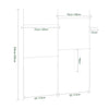 SoBuy KLS03-II-W Portant à Vêtements Télescopique – Largeur 124–226 cm, Hauteur 200–295 cm, Blanc