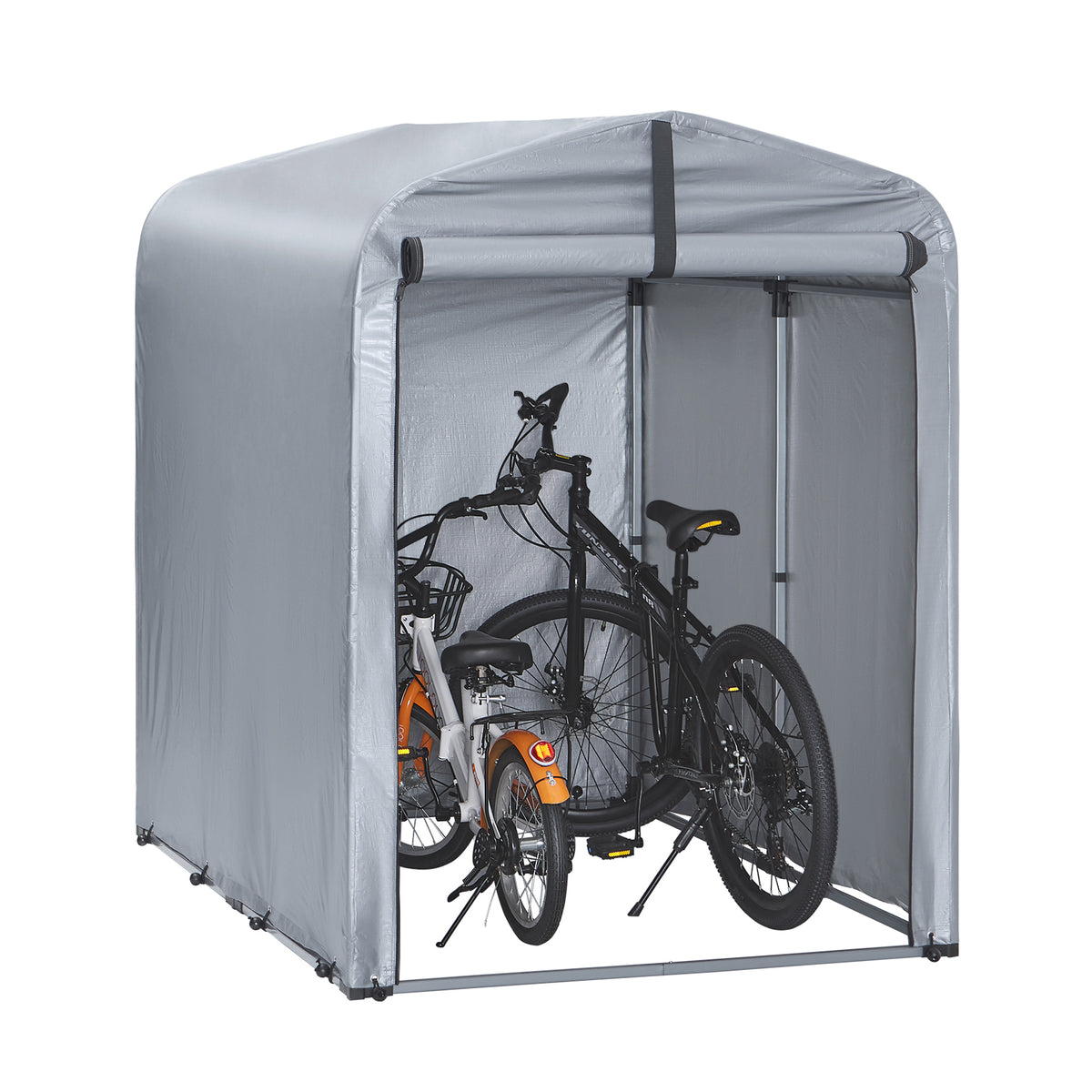 SoBuy KLS11-K Abri moto et vélo extérieur 120 x 176 x 163 cm avec crochets et aérations – Garage extérieur