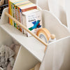 SoBuy KMB100-K-W Bibliothèque Enfant, Étagère à Livres, Étagère de Rangement Jouets pour Enfants,2 Compartiments Ouverts