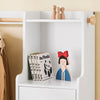 SoBuy KMB110-W Portant à Vêtements Enfant, Penderie pour Enfants, Garde-Robe Enfants, Étagère à Vêtement