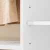 SoBuy KMB110-W Portant à Vêtements Enfant, Penderie pour Enfants, Garde-Robe Enfants, Étagère à Vêtement