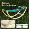 SoBuy KMB16-J Chaise a Bascule, Lit Enfant Bébé, Hamac Enfant, Chaise Longue à Bascule pour Enfant, Rocking-Chair, pour Chambre d'enfant, Patio, Salon, Jardin, 124x36x45 cm