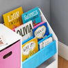 SoBuy KMB76-F Bibliothèque pour Enfants, Organisateur Jouets et Livres pour Enfants avec 2 Paniers, 5 Étagères et 1 Compartiment