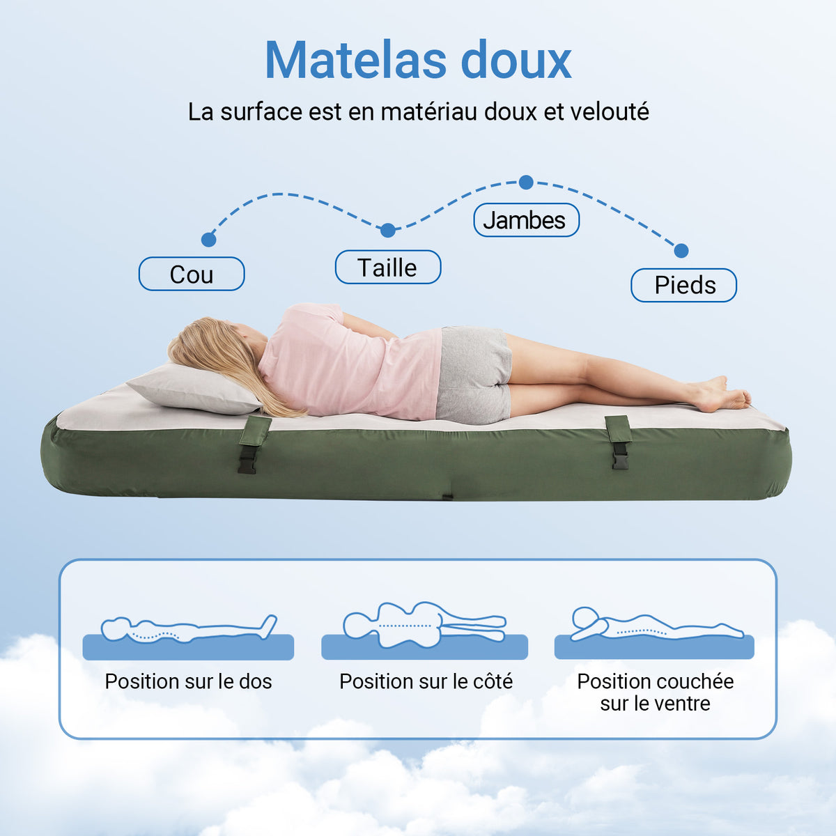 SoBuy Tente de Camping extérieure Tentes Double avec Crochet pour Lampe et Sacs de Rangement pour Chaussures Tente 3-en-1