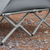 SoBuy OGS60-L-HG Lit de Camping 2 Personnes 3 en 1 – Toit Anti-UV, Matelas Gonflable Intégré, Charge 300 kg, Sac à Roulettes, Gris