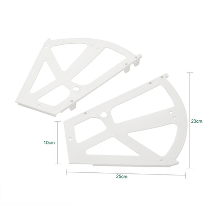 SoBuy SDA08-W 2 Pièces Charnières de Cabinet, Charnières de Tiroir pour Porte-Chaussures en Plastique Raccords De Remplacement