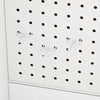 SoBuy STR16-W Armoire Murale Suspendue Blanche – Étagère Murale avec Panneau Perforé et Tableau Blanc pour Entrée, Bureau et Chambre – 70×25,1×70,2 cm, Charge 27 kg