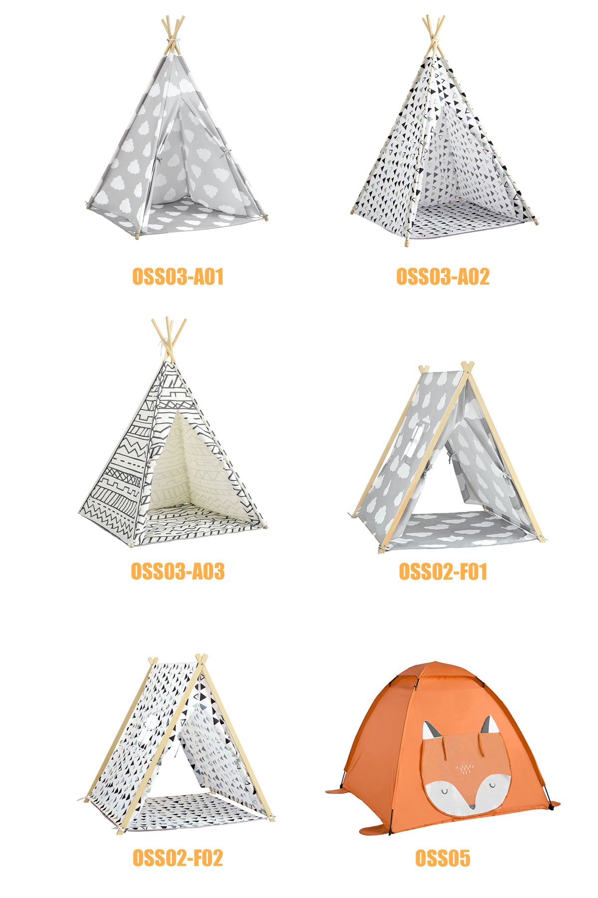 SoBuy OSS03 Tipi Enfant Tente pour Enfant avec Tapis De Sol Indian Teepee Tente de Jeu pour Enfants avec Tapis De Sol 1 Porte 1 Fenêtre Maison de Jeu