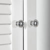 SoBuy BZR55-W Armoire Miroir Meuble Haut de Salle de Bain Armoire Suspendue avec Porte Miroir Commode Meuble de Rangem