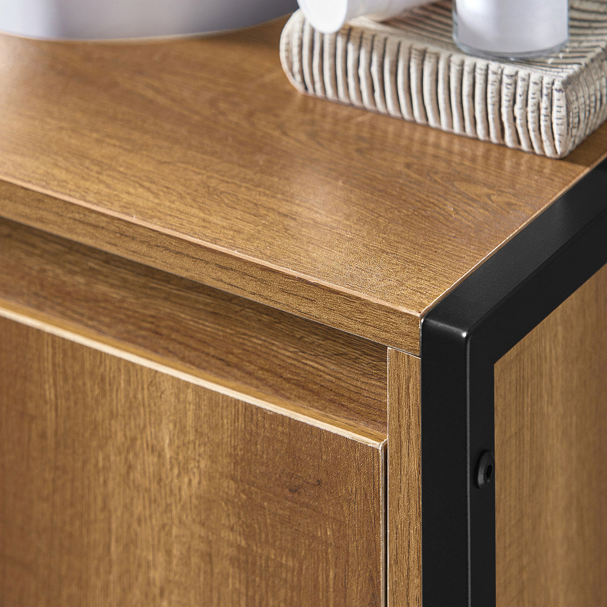 SoBuy BZR63-II-PF Meuble sous Lavabo Housse Colonne Lavabo