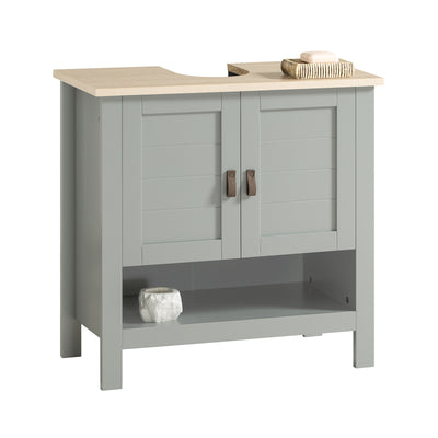 SoBuy BZR69-HG Meuble sous Lavabo, Meuble sous Vasque, Meuble de Salle de Bain, Placard de Rangement, Armoire Salle de Bain