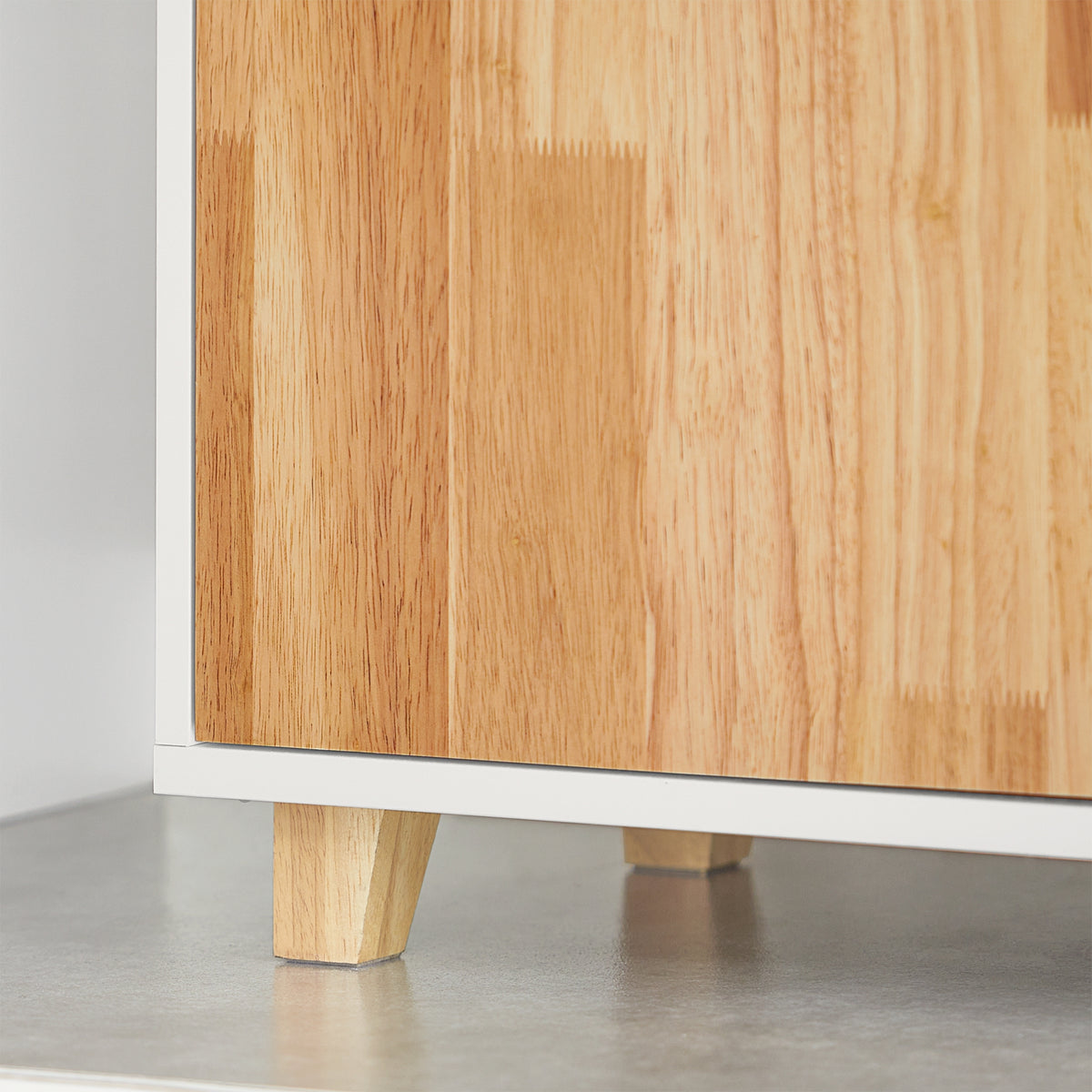 SoBuy BZR75-W Meuble sous Lavabo, Meuble sous Vasque, Armoire Salle de Bain avec Porte et 2 Compartiments Latéral