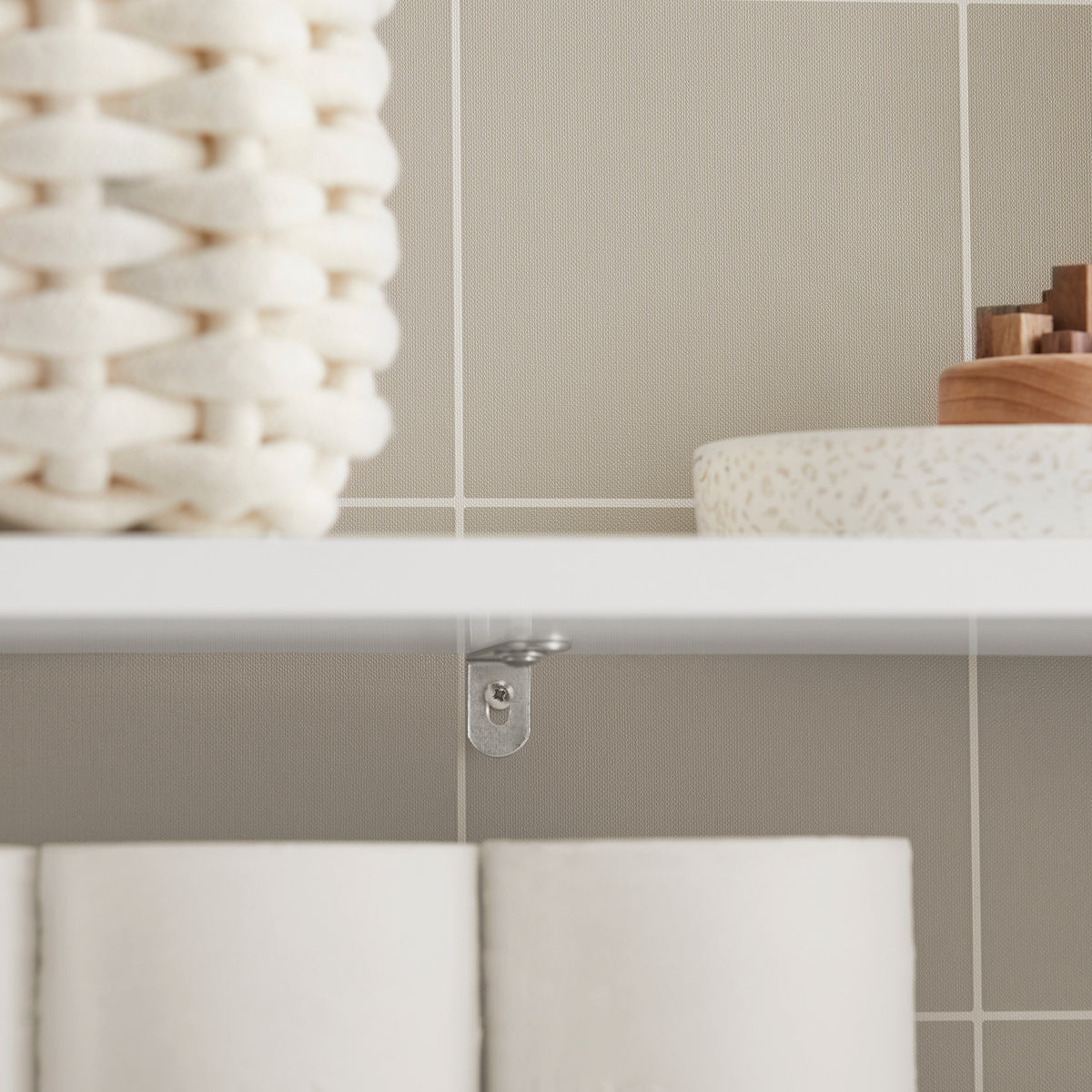 SoBuy BZR83-W Meuble de Rangement Salle de Bain Étroit, Support Papier Toilette, Armoire Toilettes WC avec 2 Paniers Amovibles Rangement Polyvalente