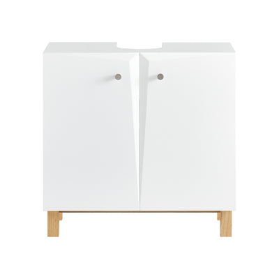 SoBuy BZR92-W Meuble sous Lavabo, Meuble sous évier, Meuble sous Vasque, Armoire Salle de Bain, Placard de Rangement