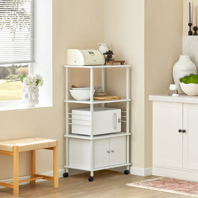 sebuyfr.comG12-W Meuble rangement cuisine roulant en bois, Chariot de cuisine de service