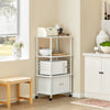 sebuyfr.comG12-W Meuble rangement cuisine roulant en bois, Chariot de cuisine de service