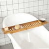 sebuyfr.comG212-N Plateau de Baignoire Extra Long et Verni avec Support Verre à Vin et Bougie, Design Fonctionnel, Usage Quotidien, Pratique – Bambou, Naturel