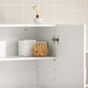 sebuyfr.comG231-W Armoire Murale Salle de Bain avec Porte et Étagère Réglable – L60×P30×H60 cm, Charge 25 kg, MDF E1, Blanc