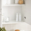 sebuyfr.comG231-W Armoire Murale Salle de Bain avec Porte et Étagère Réglable – L60×P30×H60 cm, Charge 25 kg, MDF E1, Blanc