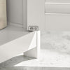 sebuyfr.comG237-II-W Meuble Sous Vasque 60 cm avec Porte à Lamelles – Étagère Réglable, Blanc