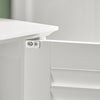 sebuyfr.comG237-W Meuble Sous-Lavabo Meuble de Salle de Bain Vasque, 2 portes et 2 étages