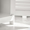 sebuyfr.comG237-W Meuble Sous-Lavabo Meuble de Salle de Bain Vasque, 2 portes et 2 étages