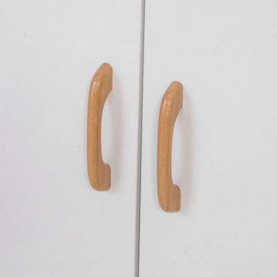 SoBuy FSB12-W Desserte Cuisine à Roulettes avec Micro-Ondes – Tiroir, 2 Portes, Poignées Bois, Blanc