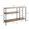 SoBuy FSB35-PF Table Console Table d’entrée Buffet Bout de Canapé avec 3 étagères de Rangement
