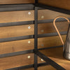 SoBuy FSB71-PF Îlot Central Cuisine Comptoir de Cuisine avec Tiroir et 2 Étagères