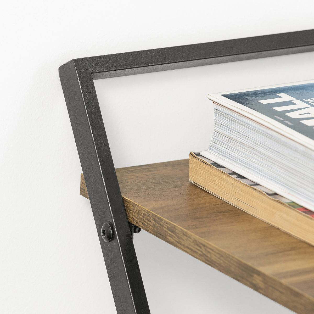 SoBuy FWT88-F Table Pliant pour Petits Espaces, Bureau d'Ordinateur Table d’Etude Bureau Portable à Domicile, Salon, Chambre, Aucun Assemblage Requis Design Industriel