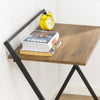 SoBuy FWT88-F Table Pliant pour Petits Espaces, Bureau d'Ordinateur Table d’Etude Bureau Portable à Domicile, Salon, Chambre, Aucun Assemblage Requis Design Industriel