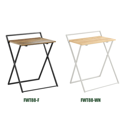 SoBuy FWT88-F Table Pliant pour Petits Espaces, Bureau d'Ordinateur Table d’Etude Bureau Portable à Domicile, Salon, Chambre, Aucun Assemblage Requis Design Industriel